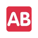 AB button (blood type) cartoon animated emoji