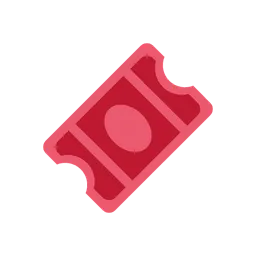 Admission tickets animated emoji