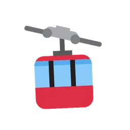 Aerial tramway animated emoji