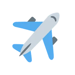 Airplane animated emoji