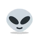 Alien cartoon animated emoji