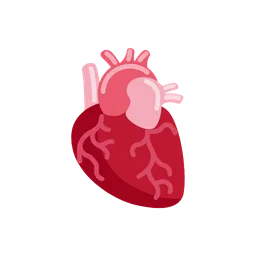 Anatomical heart animated emoji