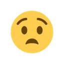 Anguished face cartoon animated emoji
