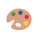 Artist palette cartoon animated emoji