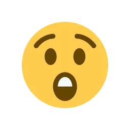 Astonished face animated emoji