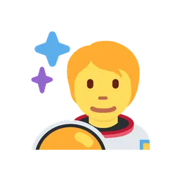 Astronaut animated emoji