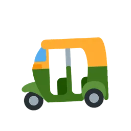 Auto rickshaw animated emoji