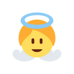 Baby angel animated emoji