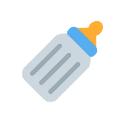 Baby bottle animated emoji