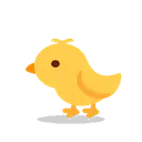 Baby chick cartoon animated emoji