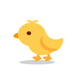 Baby chick animated emoji