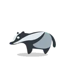 Badger cartoon animated emoji