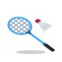 Badminton cartoon animated emoji