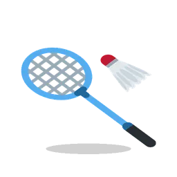 Badminton animated emoji