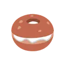 Bagel cartoon animated emoji