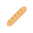 Baguette bread cartoon animated emoji