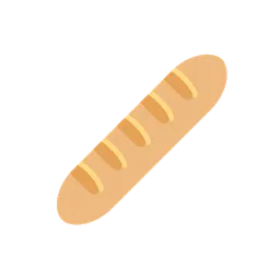 Baguette bread animated emoji