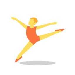 Ballet dancer animated emoji