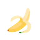 Banana cartoon animated emoji
