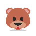Bear cartoon animated emoji