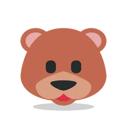 Bear animated emoji