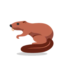Beaver animated emoji