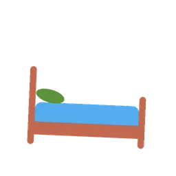 Bed animated emoji