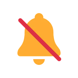 Bell with slash animated emoji