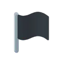 Black flag cartoon animated emoji