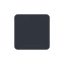 Black medium square cartoon animated emoji