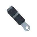 Black nib cartoon animated emoji