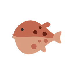 Blowfish animated emoji