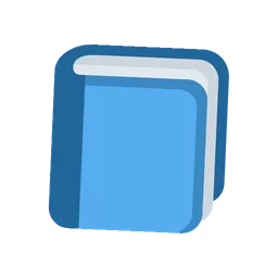 Blue book animated emoji