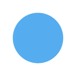 Blue circle animated emoji