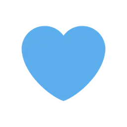 Blue heart animated emoji