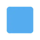 Blue square cartoon animated emoji