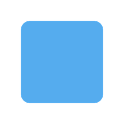 Blue square animated emoji
