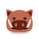 Boar cartoon animated emoji