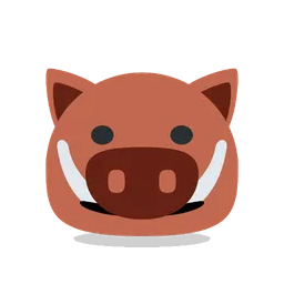 Boar animated emoji