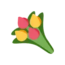 Bouquet cartoon animated emoji