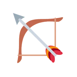 Bow and arrow animated emoji