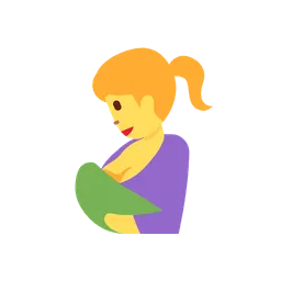 Breast-feeding animated emoji