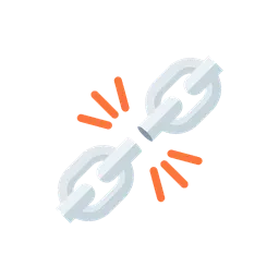 Broken chain animated emoji