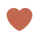 Brown heart cartoon animated emoji