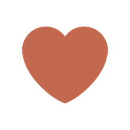 Brown heart animated emoji