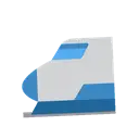 Bullet train cartoon animated emoji