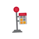 Bus stop cartoon animated emoji