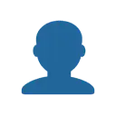 Bust in silhouette cartoon animated emoji