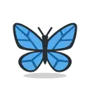 Butterfly cartoon animated emoji