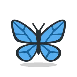 Butterfly animated emoji